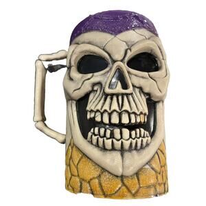 Vintage Easter Skull Mug 90s Halloween Decor Serving Cup